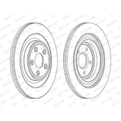 Tarcze hamulcowe - FERODO (FEDERAL-MOGUL)) (FEDERAL-MOGUL)) DDF1703C DDF1703C - miniaturka - grafika 1