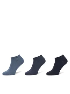 Calvin Klein Zestaw 3 par niskich skarpet męskich 701234366 Niebieski - Skarpetki męskie - miniaturka - grafika 1