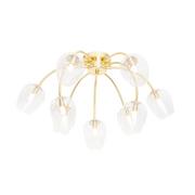 Oprawy, klosze i abażury - QAZQA Klassieke plafondlamp goud met glas 9-lichts - Elien - miniaturka - grafika 1