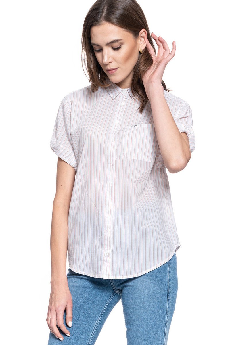Damska Koszula Materiałowa Wrangler Summer Shirt Lavendar Haze W5R71Yp14-S