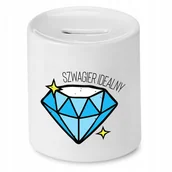 Skarbonki - Skarbonka Dla Kasjera na Urodziny na Prezent z Nadrukiem ze Zdjęciem + Opakowanie na prezent (wzór 02) - miniaturka - grafika 1