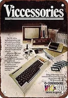Akcesoria i części do mikrofalówek - Scitoo Dekorasi Dinding Retro Dekorasi Rumah Antik Retro Commodore 64 Logam Paten Tanda Timah Logam Dekorasi Dinding Mode 1 Merah Marun 20x30cm - miniaturka - grafika 1