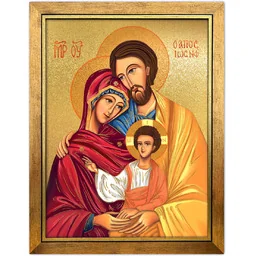 Obraz złocony w ramie, Święta Rodzina - Ikony i obrazy sakralne - miniaturka - grafika 1