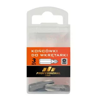 Końcówki Wkrętarki 25MM 3SZT PH3 - Inne akcesoria dekarskie - miniaturka - grafika 1