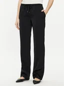 Spodnie damskie - Calvin Klein Spodnie materiałowe K20K206662 Czarny Regular Fit - miniaturka - grafika 1