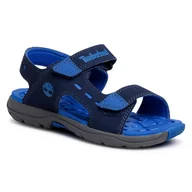 Sandały damskie - Timberland Sandały Moss Jump 2 Strap Sandal TB0A1X44019 Navy Nubuck - miniaturka - grafika 1