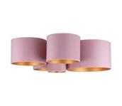 Lampy sufitowe - Duolla - Plafon ROLLER PENTO 5xE27/60W/230V różowy - miniaturka - grafika 1