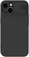 Etui i futerały do telefonów - Nillkin CamShield Silky Silicone Case etui iPhone 14 Plus pokrowiec z osłoną na aparat czarny - miniaturka - grafika 1