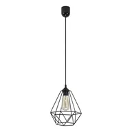 Oprawy, klosze i abażury - Lampa wisząca KEBUL 1P max. 60W E27, CZARNA - miniaturka - grafika 1