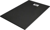 Brodziki prysznicowe - Mexen Hugo brodzik prostokątny SMC 140 x 90 cm, czarny, maskownica inox - 42709014-X - miniaturka - grafika 1