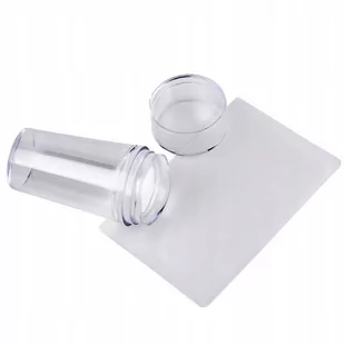 Allepaznokcie Silikonowy stempelek do stempli do frencha średnica 2.3 cm przeźroczysty clear - Ozdoby do paznokci - miniaturka - grafika 1