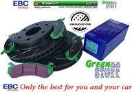 Tarcze hamulcowe - Przednie klocki GreenStuff + NACINANE tarcze hamulcowe EBC seria USR Chevrolet Tahoe 2000-2006 - miniaturka - grafika 1