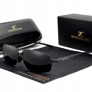 Okulary Przeciwsłoneczne Męskie Kingseven Polaryzacja Uv400 Zestaw + Etui - Okulary przeciwsłoneczne - miniaturka - grafika 1