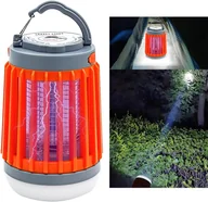 Lampy owadobójcze - Przenośna miniaturowa lampa przeciw komarom, akumulatorowa lampa kempingowa, oświetlenie 8H, bezgłośna lampa przeciw muchom USB, wodoodporność IPX4 - miniaturka - grafika 1