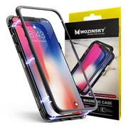 Etui i futerały do telefonów - Wozinsky Magnetic Case magnetyczne etui 360 pokrowiec na całą obudowę przód + tył Huawei P20 Lite czarno-przezroczysty - miniaturka - grafika 1