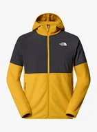 Bluzy sportowe męskie - Bluza z kapturem The North Face Glacier Heavyweight Full Zip HD - turmeric/asphalt grey - miniaturka - grafika 1