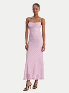 Sukienki - Bardot Sukienka letnia Adoni 57998DB1 Fioletowy Slim Fit - miniaturka - grafika 1