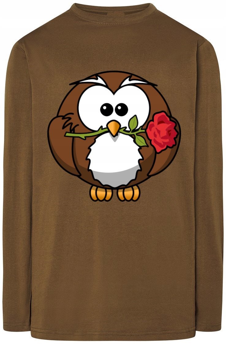 Sowa Walentynki Męska Bluza Longsleeve r.S