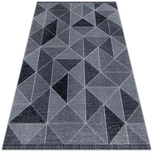 Uniwersalny dywan winylowy Kwadraty i trójkąty 120x180 cm - Dywany - miniaturka - grafika 1