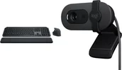 Zestawy myszka + klawiatura - Klawiatura + mysz Logitech MX Keys S Combo Graphite 920-011614 + Brio 100 960-001585 - miniaturka - grafika 1