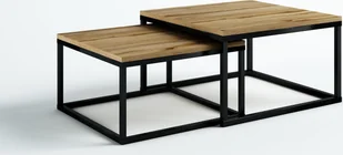 artmeble24 STOLIK KAWOWY ŁAWA METALOVE 2 LOFT STYL INDUSTRIAL - Ławy i stoliki kawowe - miniaturka - grafika 1