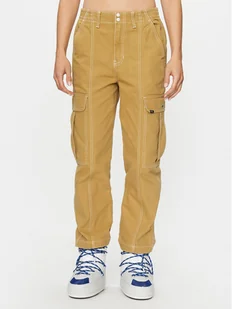 Vans Spodnie materiałowe Sidewalk Pant VN000GWNBYA1 Beżowy Loose Fit - Spodnie damskie - miniaturka - grafika 1