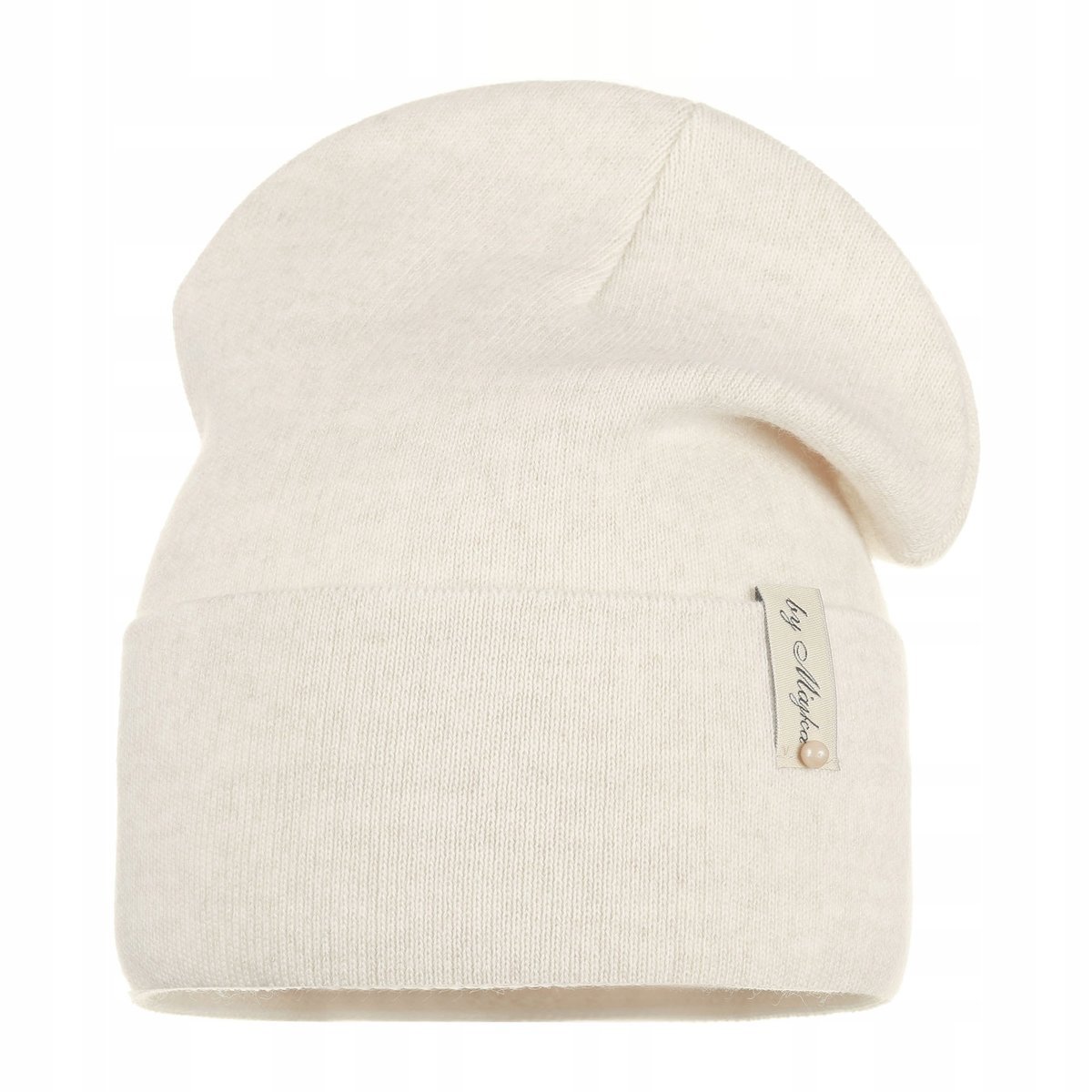 Czapka Damska Zimowa Jesienna Ciepła Zimę Wywijana Polska Marka Beżowa