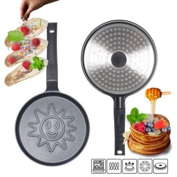 Patelnia Do Naleśników Omletów Smile Buźka 18CM Gaz Indukcja Kamille