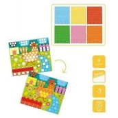 Zabawki kreatywne - Janod Zestaw Kreatywny Mozaika Zwierzęta 3+, - miniaturka - grafika 1