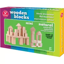 KLOCKI DREWNIANE MINI NATURALNE - Klocki - miniaturka - grafika 1