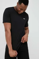 Koszulki męskie - Fila t-shirt bawełniany 2-pack kolor czarny gładki - miniaturka - grafika 1