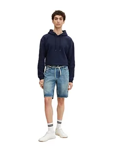 Spodenki męskie - TOM TAILOR Denim Męskie Spodnie jeansowe o luźnym kroju 1032259, 10118 - Used Light Stone Blue Denim, M - grafika 1