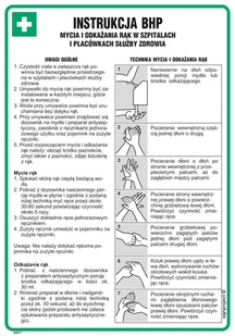 DD017 INSTRUKCJA BHP MYCIA I ODKAŻANIA RĄK W SZPITALACH I PLACÓWKACH SŁUŻBY ZDROWIA, HN - PŁYTA ELASTYCZNA 0,4MM; (245X350MM) - Instrukcje stanowiskowe BHP - miniaturka - grafika 1