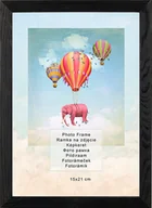 Ramki na zdjęcia - Ramka na zdjęcia 15x21 cm, drewniana, czarna - miniaturka - grafika 1