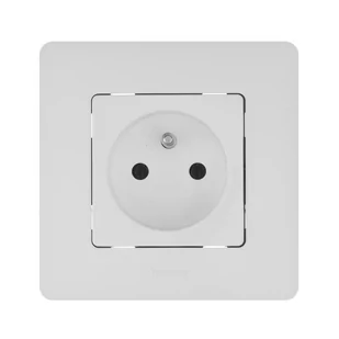 Legrand Gniazdo pojedyncze 2P + Z NILOE ECO biały - Gniazdka elektryczne - miniaturka - grafika 1