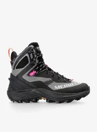 Buty trekkingowe damskie - Buty turystyczne damskie Merrell Rogue Hiker Mid GTX - black/white - miniaturka - grafika 1