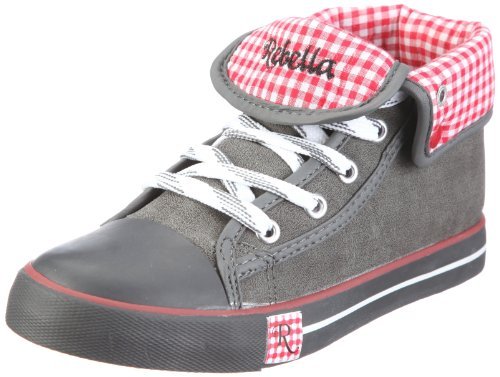 Rebella Sneakersy dziewczęce, szary - Szary, antracyt, czerwony, biały, 9. - 35 EU