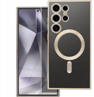 Futerał ELECTRO MAG COVER kompatybilny z MagSafe do SAMSUNG S24 FE złoty róż - Etui i futerały do telefonów - miniaturka - grafika 1