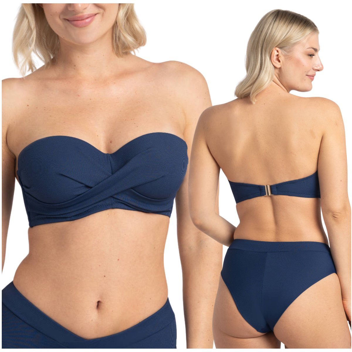 Biustonosz kąpielowy Samanta VENUS A650 granatowy 80G
