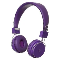 Słuchawki - Słuchawki nagłowne Manhattan bluetooth - fioletowe - miniaturka - grafika 1