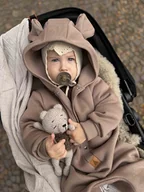 Kombinezony dla dzieci - Kombinezon Uszaty Orzechowy - miniaturka - grafika 1