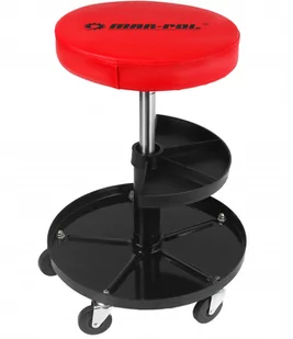 Stołek warsztatowy z półką taboret siedzisko krzesło  MAR-POL - Pozostałe wyposażenie warsztatu - miniaturka - grafika 2