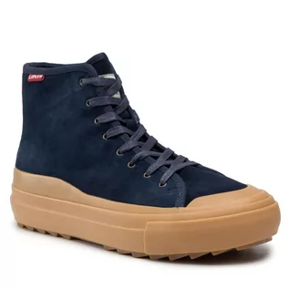 Trampki damskie - Trampki LEVI'S - Square Ripple High 233636-709-17 Navy Blue - grafika 1