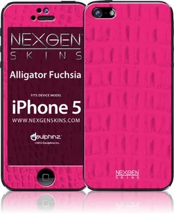 Nexgen Skins - Zestaw skórek na obudowę z efektem 3D iPhone SE (2016) / iPhone 5s / iPhone 5 (Alligator Fuchsia 3D) - Folie ochronne do telefonów - miniaturka - grafika 1