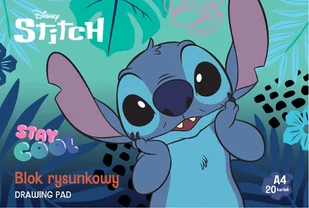 BLOK RYSUNKOWY A4/20K BIAŁY LILO STITCH MAJEWSKI - Szkolne artykuły papiernicze - miniaturka - grafika 1