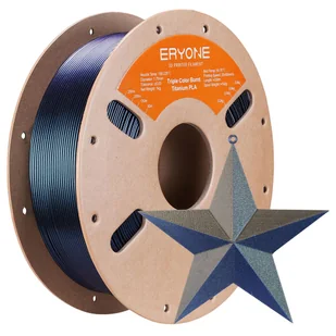 ERYONE Burnt Titanium Tri Color PLA Filament 1kg - Blue 1292207EUDF - Filamenty i akcesoria do drukarek 3D - miniaturka - grafika 1