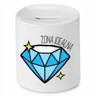 Skarbonki - Skarbonka Dla Karoliny na Urodziny na Prezent z Nadrukiem ze Zdjęciem + Opakowanie na prezent (wzór 02) - miniaturka - grafika 1