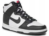 Sneakersy damskie - Nike Buty Damskie Sportowe Sneakersy wysokie Dunk High czarno-białe 36,5 Eu - miniaturka - grafika 1