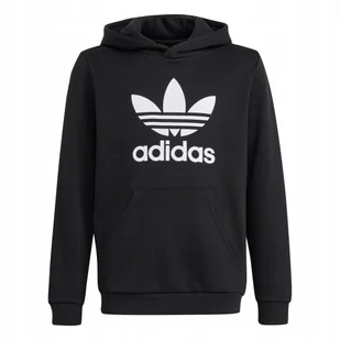 Adidas Bluza Dziecięca Z Kapturem Trefoil IY7446 158 - Bluzy dla dziewczynek - miniaturka - grafika 1