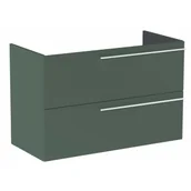 Szafki łazienkowe - ROCA A857771534 ELLA Szafka podumywalkowa 100 cm z 2 szufladami, do kompletacji z blatem Zielony mat - miniaturka - grafika 1